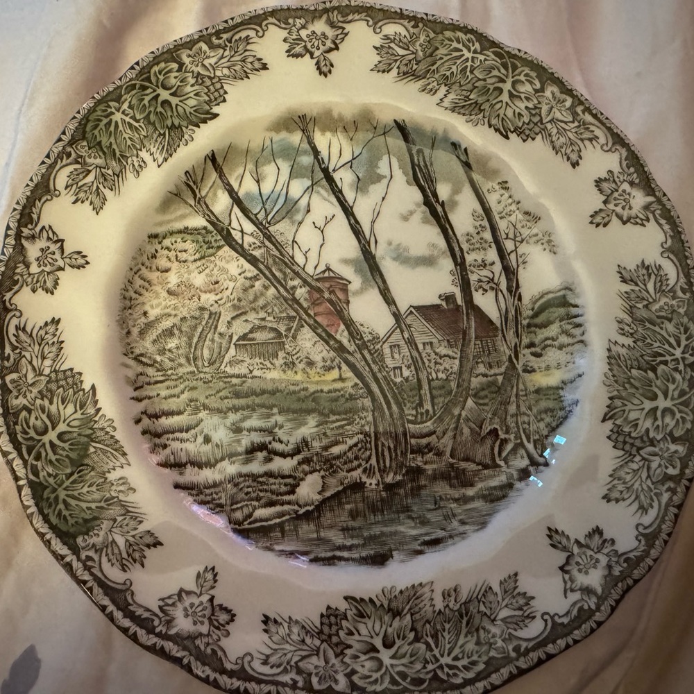“The Friendly Village” by Johnson Bros 1883 8” salad plate